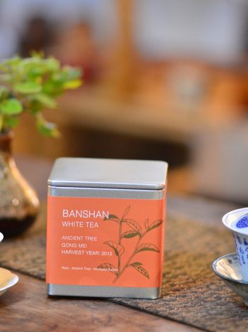 Banshan Ancient Tree Gong Mei White Tea – Premium Metal Tea Tin Packaging (75g / 2.65oz)