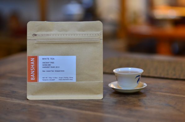 Banshan Ancient Tree Gong Mei White Tea – Resealable Pouch Packaging (100g / 3.5oz)