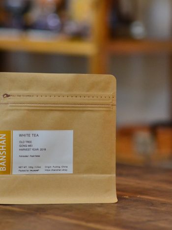Banshan Old Tree Gong Mei White Tea – Resealable Pouch Packaging (100g / 3.5oz)