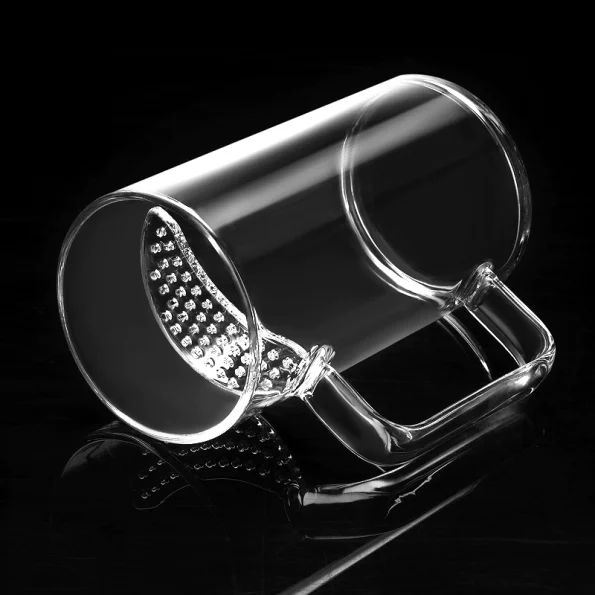 350ml Glass Tea Cup with Built-In Filter – Heat-Resistant Transparent Mug for Loose Leaf Tea & Herbal Infusions